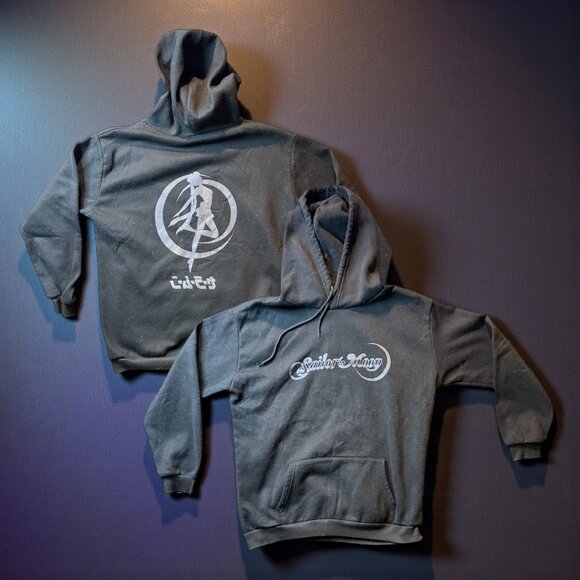 Sailor Moon Other - Sailor Moon Graphic Black Hoodie Unisex Medium